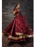 Maroon Color Designer Lehenga