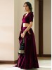 Purple Color Velvet Lehenga