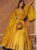 Mustard Yellow Color Indian Designer Lehenga