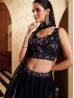 Navy Blue Color Party Wear Lehenga