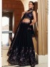 Navy Blue Color Party Wear Lehenga