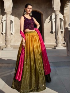 Indian Sangeet Womens Lehenga