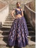 Purple Color Designer Indian Lehenga