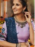 Indian Navratri Dusty Pink Color Lehenga