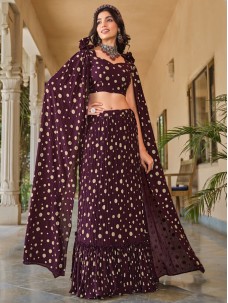Indian Foil Print Fancy Lehenga