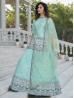 Sky Blue Designer Sequince Work Lehenga