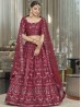 Maroon Color Heavy Bridal Wear Lehenga