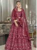 Maroon Color Heavy Bridal Wear Lehenga