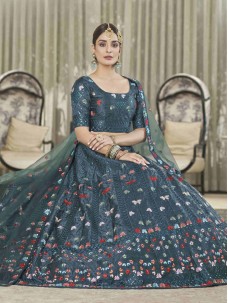 Indian Sangeet Womens Wear Lehenga