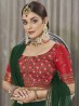 Green and Red Color Indian Lehenga