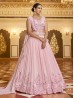 Pink Color Designer Indian Sangeet Lehenga