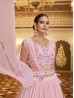 Pink Color Designer Indian Sangeet Lehenga