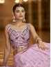 Dusty Pink Color Designer Georgette Fabric Lehenga