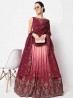 Magenta Color Designer Lehenga