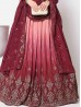 Magenta Color Designer Lehenga