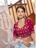 Sky Blue Color Bridal Sangeet Wear Womens Lehenga