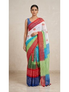 Multicolor Stylish Indian Rajasthani Saree