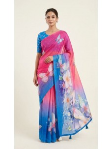 Indian Designer Women Wear Indian Printed Saree