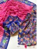 Pink Color Traditionl Print Indian saree