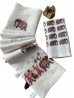 Off White Color Elephant Print Indian Saree