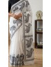 Elephant Print Cotton Saree