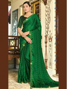 Green Color Party Wear Saree