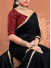 Black Color Designer Indian Saree