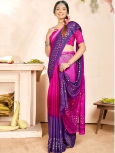 Two Tone Indian Party Wear Saree