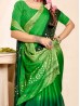 Green Shaded Indian Party Wear Saree