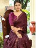 Purple Color Designer Indian Saree