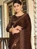 Brown Color Party Wear Saree