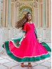 Pink and Green Color Bollywood Suit