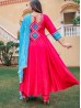 Red Color Classy Anarkali Suit