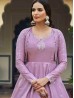 Purple Color Long Length Gown