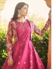 Pink Color Indian Stylish Long Length Gown