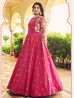 Pink Color Indian Stylish Long Length Gown