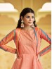 Peach Color Indian Long Length Gown