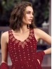 Maroon Color Georgette Indian Stylish Suit