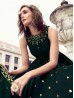 Green Color Georgette Thread and Embroidery Work Suit